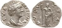 Römische Kaiserzeit Denar Diva Faustina I, DIVA-FAVSTINA / AVGV-STA, Ceres n.l. hält rechts lange Fackel -