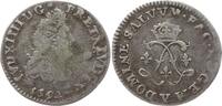 Frankreich, Königreich 4 sols aux 2 L Ludwig XIV., 1643 - 1715, Troyes -