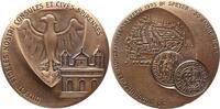 Große Bronzemedaille 1995 Speyer, Stadt v. W. Godec, Numis. Ges. Speyer, auf das 30. Süddeutsche Münzsammlertreffen Vorzüglich - Stempelglanz