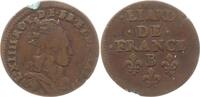 Frankreich, Königreich Liard de France Ludwig XIV., 1643 - 1715, Pont de l'Arche -