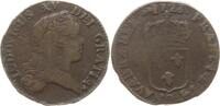 Frankreich, Königreich 1 Sol au buste enfantin Ludwig XV., 1715 - 1774, Perpignan -