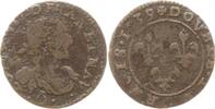 Frankreich, Königreich Double Tournois Ludwig XIII., 1610 - 1643, Axe Loire-Rhône, Mzz.: . croissant . . -