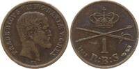Dänemark, Königreich 1 Rigsbankskilling Frederik VII., 1848 - 1863 -