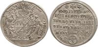 Würzburg, Bistum Sterbegroschen Johann Philipp v. Greiffenklau-Vollraths, 1699 - 1719, mit Schwert hinter Wappen -
