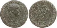 Römische Kaiserzeit Dupondius Trajan, 98 - 117, Av.: IMP CAES NERVA TRAIAN AVG GERM PM -