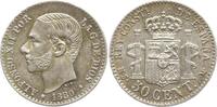 Spanien, Königreich 50 Centimos Alfonso XII., 1874 - 1885 -