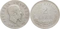 Italien, Königreich 2 Lire Vittorio Emanuele II., 1861 - 1878 -