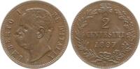 Italien, Königreich 2 Centesimi Umberto I., 1878 - 1900 -