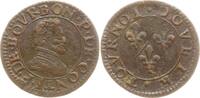 Frankreich, Chateau-Renaud Double Tournois Francois de Bourbon-Conti, 1605 - 1614 -