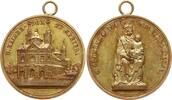 Speyer, Stadt Vergoldete Bronzemedaille von Drentwett, auf die Wiederherstellung des Kaiserdoms -