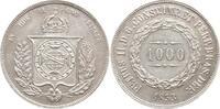 Brasilien 1000 Reis Pedro II., 1831 - 1889 -