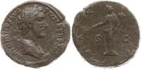 Römisches Kaiserreich Sesterz Antoninus Pius, ANTONINVS AVG PIVS PP TR P COS III / PAX AVG , Pax stehend n.l. -