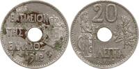 Griechenland, Königreich 20 Lepta Georg I., 1863 - 1913 -