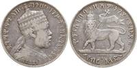 Äthiopien 1/2 Birr Menelik II., 1889 - 1913, Paris -