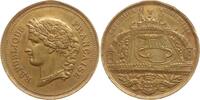 Frankreich, 3. Republik, Paris Messingmedaille Exposition Universelle, Palais du Trocadero -