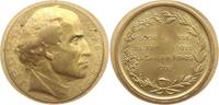Schweiz - La Chaux de Fonds Vergoldete Bronzemedaille Schweizerische Numismatische Gesellschaft, v. Huguenin, auf Jean-Pierre Droz -