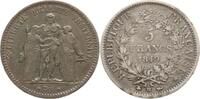 Frankreich, 2. Republik 5 Francs Typ Hercule, Straßburg -