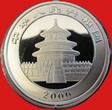 China 10 Yuan Silver 1 oz Panda coin Millennium 2000 - colour color BU l.berührt in Kapsel