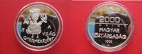 Ungarn / Hungary / MAGYAR 2000 fORINT silver coin - UNICEF Children of the world -