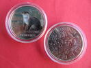 Österreich / Austria 3 Euro 3 Euro color coin - Eurasian river otter -
