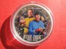 Tuvalu 1 Dollar Tuvalu silver oz coin - Captain James T. Kirk and Spock - colour -