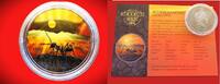 Niue 2 Dollars Niue - 2 NZ $ 1 oz silver coin + Rhodium - desert life - Desert Ant -