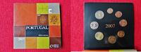 Portugal Euro KMS Portugal Euro coin series 2007 in Original Folder - BU - Scarce ! -