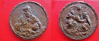 Heiliges Römisches Reich Deutscher Nationen Bronzeguss-Medaille auf Vater - Mutter - Gehorsam - Religion - interessant! -