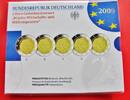 BRD Gedenkmünzenset 5 x 2 Euro 5x 2 € ADFGJ komplett - 10 J. Wirtschafts- und Währungsunion - WWU - selten!!! -