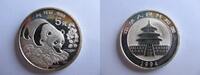 China 5 Yuan Panda an Gewässer, 1/2 Unze Feinsilber, Silber, ohne Kapsel -