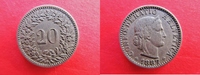 Schweiz 20 Rappen Helvetia -