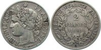 Frankreich 2 Francs Dritte Republik 1870-1940. -
