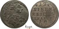 Sachsen-Hildburghausen 1/12 Taler Ernst Friedrich Karl 1745-1780. -