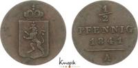 Reuss, jüngerer Linie zu Schleiz Cu 1/2 Pfennig Heinrich LXII. 1818-1854. -