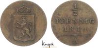 Reuss, jüngerer Linie zu Schleiz Cu 1/2 Pfennig Heinrich LXII. 1818-1854. -