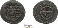 Sachsen-Alt-Weimar 1573-1640 Kipper Cu 6 Pfennig Kippermünzen 1619-1622. -