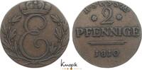 Sachsen-Coburg-Saalfeld Cu 2 Pfennig Ernst 1806-1826. -