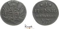 Sachsen-Hildburghausen Cu Pfennig Ernst Friedrich Karl 1745-1780. -