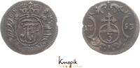 Sachsen-Coburg-Saalfeld 3 Pfennig Franz Josias 1745-1764. -