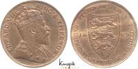 Jersey Edwar VII. 1901-1910. Cu 1/24 Shilling 1909 vorzüglich