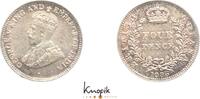 Britisch-Guiana 4 Pence George V. 1910-1936. -