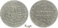 Sachsen-Albertinische Linie 1/12 Taler Friedrich August II. 1733-1763. -