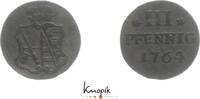 Sachsen-Albertinische Linie 3 Pfennig Friedrich August III. 1763-1806. -