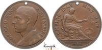 Großbritannien Tragbare Bronzemedaille George V. 1910-1936. -