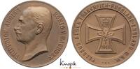 Erster Weltkrieg Bronzemedaille König Friedrich August III. von Sachsen *1865 Dresden, +1932 Schloß Sibyllenort. -
