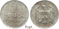 Weimarer Republik 1 Mark Kursmünzen 1918-1933. -