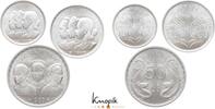 Vietnam 3 Münzen zu 10, 20 und 50 Su 1 Republik Kotchinchina 1949-1955. -