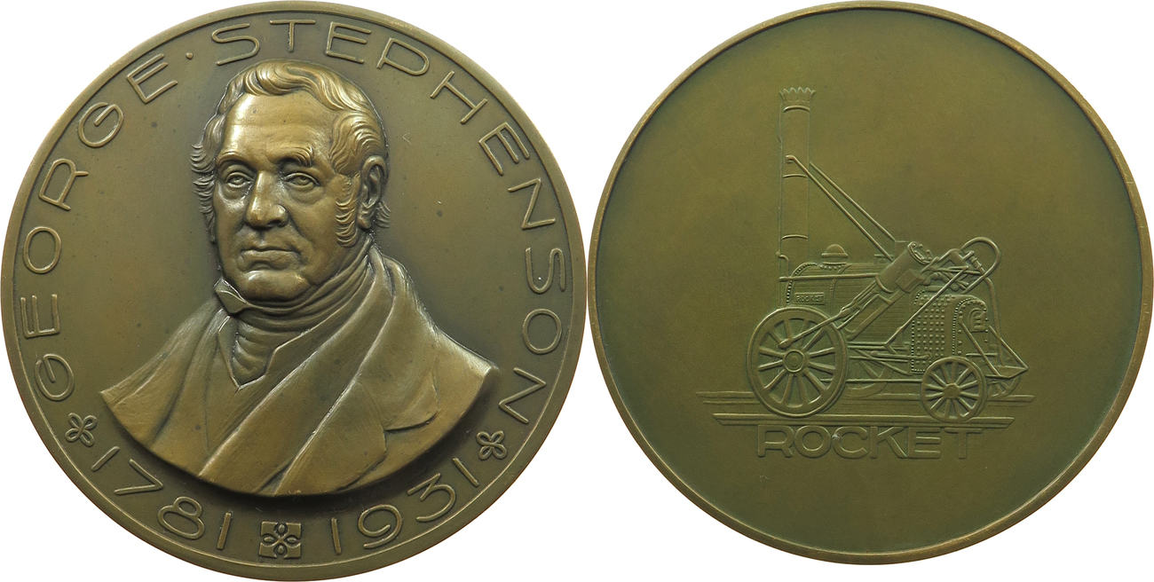 Großbritannien Medaille Stephenson, 1931, Goor EF