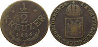 HAUS HABSBURG 1/2 KREUZER 1816 A FRANZ II. 1792-1835 S 6.94 £  +  5.20 £ shipping