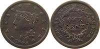 UNITED STATES OF AMERICA CENT Braided Hair (1840-1857) -